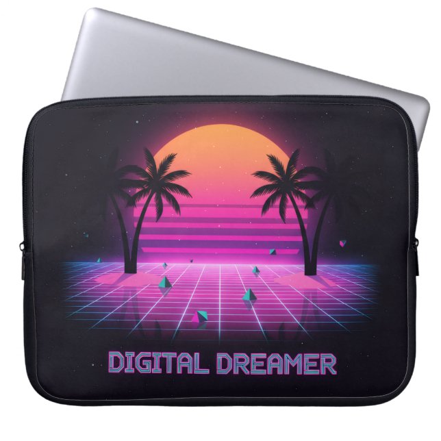 Capa Para Notebook Bolsa para Laptop Acolchoada Digital Dreamer (Frente)