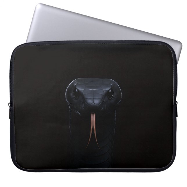 Capa Para Notebook Bolsa para Laptop Black 4 Luxe, Black Mamba (Frente)