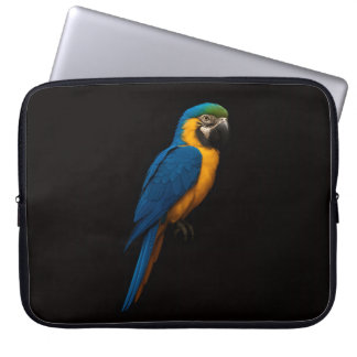 Capa Para Notebook Bolsa para Laptop Black 4 Luxe com Arara Azul e Am