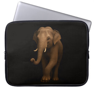 Capa Para Notebook Bolsa para Laptop Black 4 Luxe, Elefante Indiano