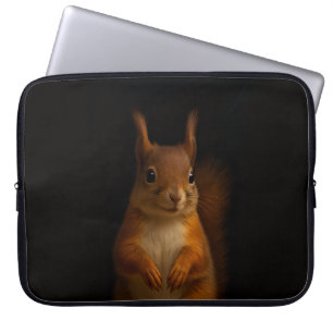 Capa Para Notebook Bolsa para Laptop Black 4 Luxe, Esquilo Vermelho