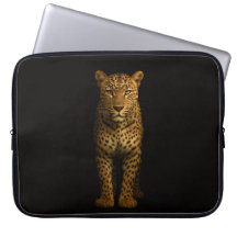 Bolsa para Laptop Black 4 Luxe, Leopardo Majestoso