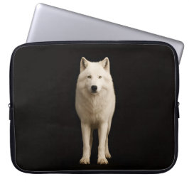 Capa Para Notebook Bolsa para Laptop Black 4 Luxe, Lobo Ártico Marfim