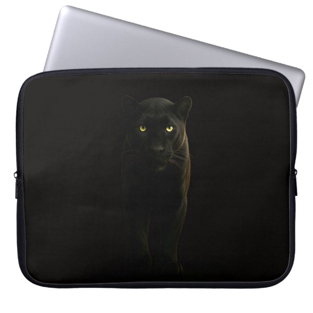 Capa Para Notebook Bolsa para Laptop Black 4 Luxe, Pantera Preta (Frente)