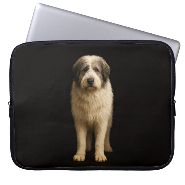 Capa Para Notebook Bolsa para Laptop Black 4 Luxe, Pastor Miorítico (Frente)