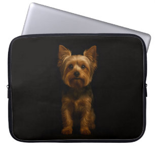 Capa Para Notebook Bolsa para Laptop Black 4 Luxe, Yorkshire Terrier