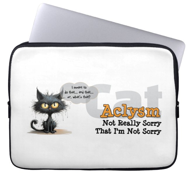 Capa Para Notebook Bolsa para Laptop Chaos Kitty: Sem Desculpas (Frente)