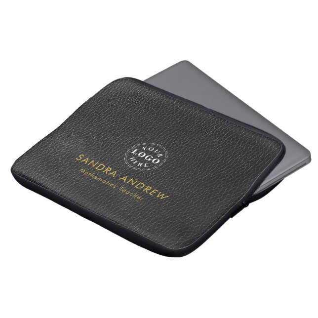 Capa Para Notebook Bolsa para Laptop com Detalhe Personalizado e Text (Frente Topo)