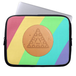 Capa Para Notebook Bolsa para Laptop com Triângulo de Dalgona Candy