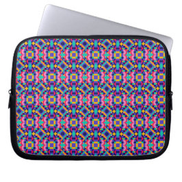 Capa Para Notebook Bolsa para laptop com um padrão geométrico vibrant