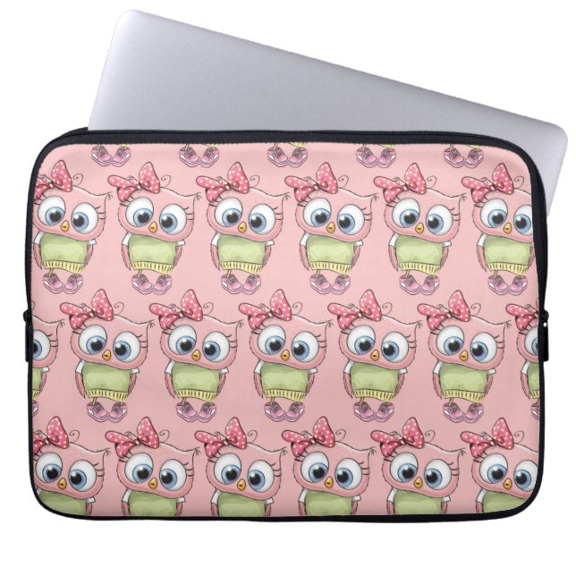 Capa Para Notebook Bolsa para Laptop Coruja (Frente)