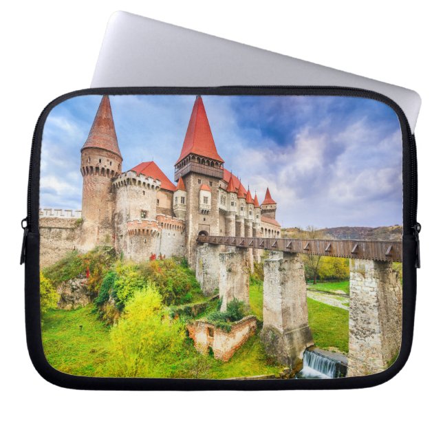 Capa Para Notebook Bolsa para Laptop de Neoprene 25 cm Castelo Corvin (Frente)