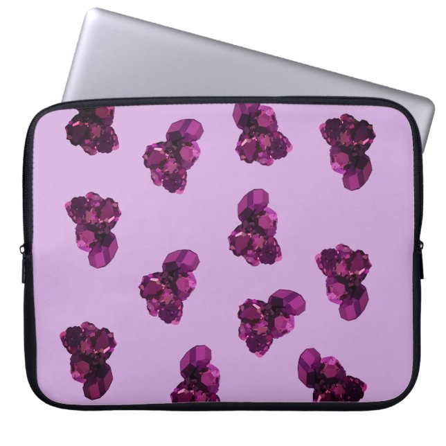 Capa Para Notebook Bolsa para Laptop de Neoprene Roxo Ameixas 15" (Frente)