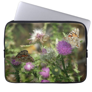 Capa Para Notebook Bolsa para Laptop em Neoprene Borboletas Fotografi