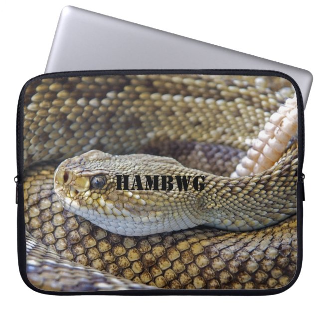 Capa Para Notebook Bolsa para Laptop em Neoprene HAMbWG Snake - 15" (Frente)