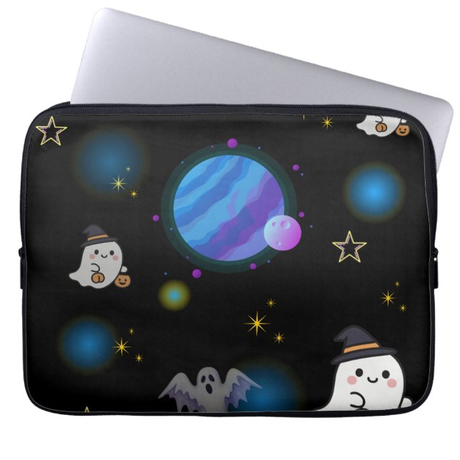 Capa Para Notebook Bolsa para Laptop Estilo Galáxia Espacial Fofa (Frente)