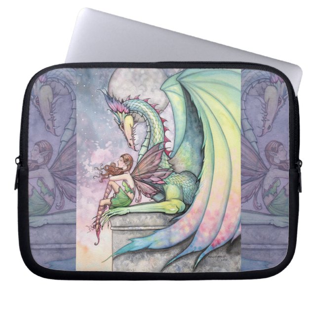 Capa Para Notebook Bolsa para Laptop Fada do Ano do Dragão (Frente)