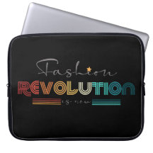 Bolsa para Laptop Fashion Revolution Retro Tipográ