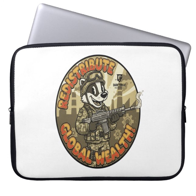 Capa Para Notebook Bolsa para Laptop Global Wealth Badger (Frente)