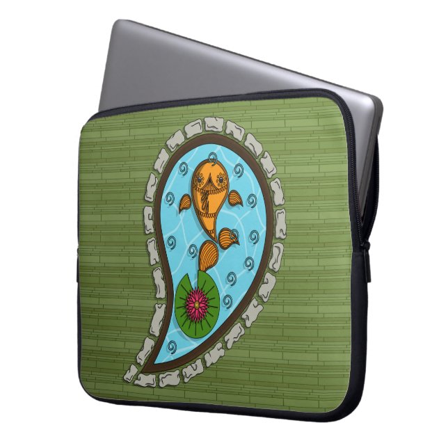 Capa Para Notebook Bolsa para Laptop Goldfish Escamoso (Frente Esquerda)