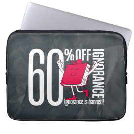 Capa Para Notebook Bolsa para Laptop Ignorância Retro Caprichosa é Pr