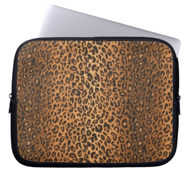Capa Para Notebook Bolsa para Laptop Leopard (Frente)