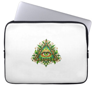 Capa Para Notebook Bolsa para Laptop Olho que Tudo Vê da Copa da Flor