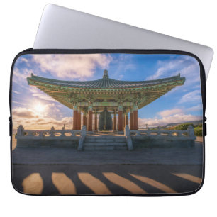 Capa Para Notebook Bolsa para Laptop Pavilhão Coreano Arte de Viage