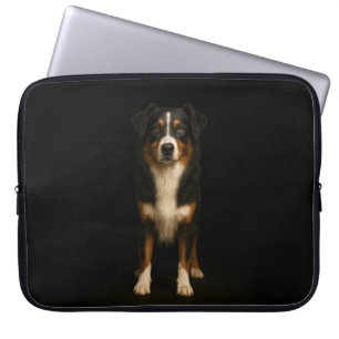 Capa Para Notebook Bolsa para Laptop Preta 4 Luxe com Cachorro Aussie