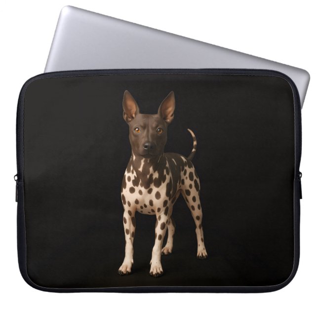 Capa Para Notebook Bolsa para Laptop Preta 4 Luxe com Cachorro Terrie (Frente)