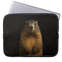 Bolsa para Laptop Preta 4 Luxe, Marmota Fofa