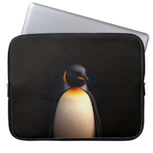 Capa Para Notebook Bolsa para Laptop Preta 4 Luxo, Pinguim-Imperador