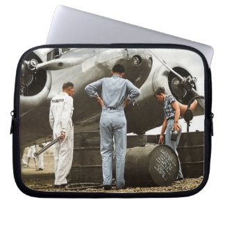 Capa Para Notebook Bolsa para laptop rema Amelia Earhart Lockheed Mod