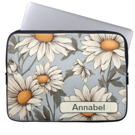Capa Para Notebook Bolsa para laptop Retro Flowers 6