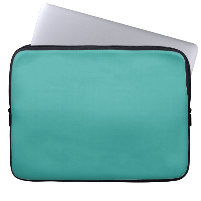 Capa Para Notebook Bolsa para Laptop Turquesa com Recorte Preto (Frente)