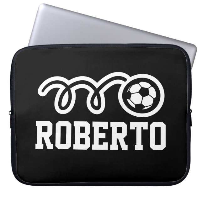 Capa Para Notebook Bolsa personalizada de futebol em Neoprene 15 pole (Frente)