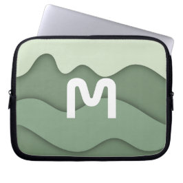 Capa Para Notebook Bolsa Personalizada para Laptop com Onda de Sage