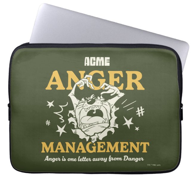 Capa Para Notebook BOLSAS DE CARRO™ |TAZ™ ACME Anger Management (Frente)