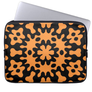 Capa Para Notebook Bolsas de laptop De Arte Abstrato Floral Retro Lar