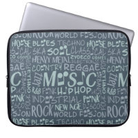 Bolsas de laptop de Colagem de Palavras de Genes d