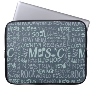 Capa Para Notebook Bolsas de laptop de Colagem de Palavras de Genes d