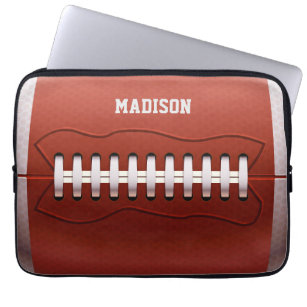 Capa Para Notebook Bolsas de laptop de futebol de nome personalizado