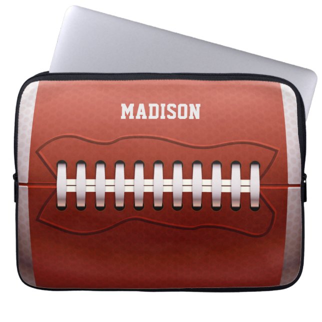 Capa Para Notebook Bolsas de laptop de futebol de nome personalizado (Frente)