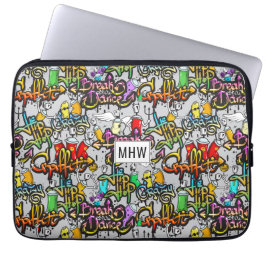 Capa Para Notebook Bolsas de laptop de monograma personalizado de Gra