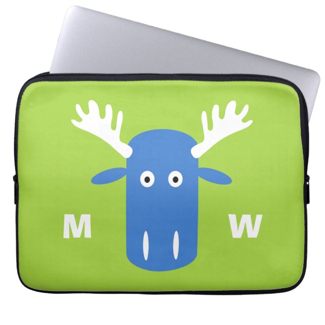 Capa Para Notebook Bolsas de laptop de monogramas personalizadas de P (Frente)