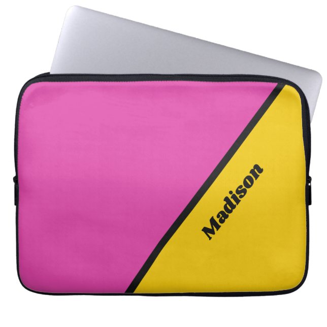 Capa Para Notebook Bolsas de laptop de nome personalizado (Frente)