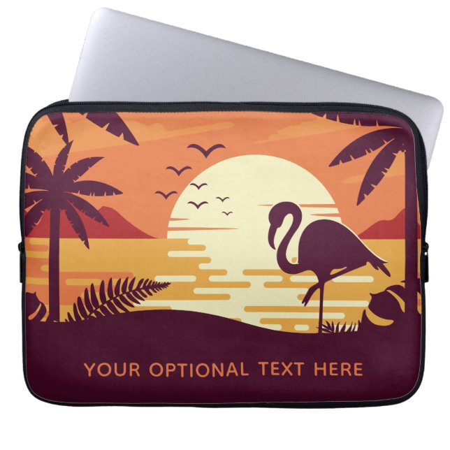 Capa Para Notebook Bolsas de laptop de texto personalizadas Tropical  (Frente)