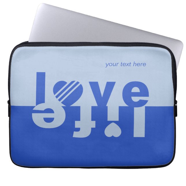 CAPA PARA NOTEBOOK BOLSAS DE LAPTOP DE VIDA ÚTIL DO AMOR (Frente)