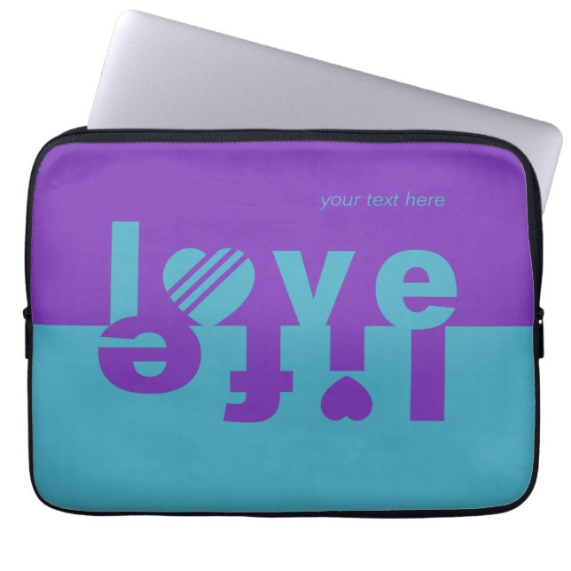 CAPA PARA NOTEBOOK BOLSAS DE LAPTOP DE VIDA ÚTIL DO AMOR (Frente)