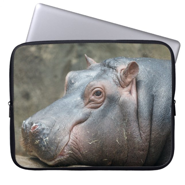 Capa Para Notebook Bolsas de laptop Hippopotamus (Frente)